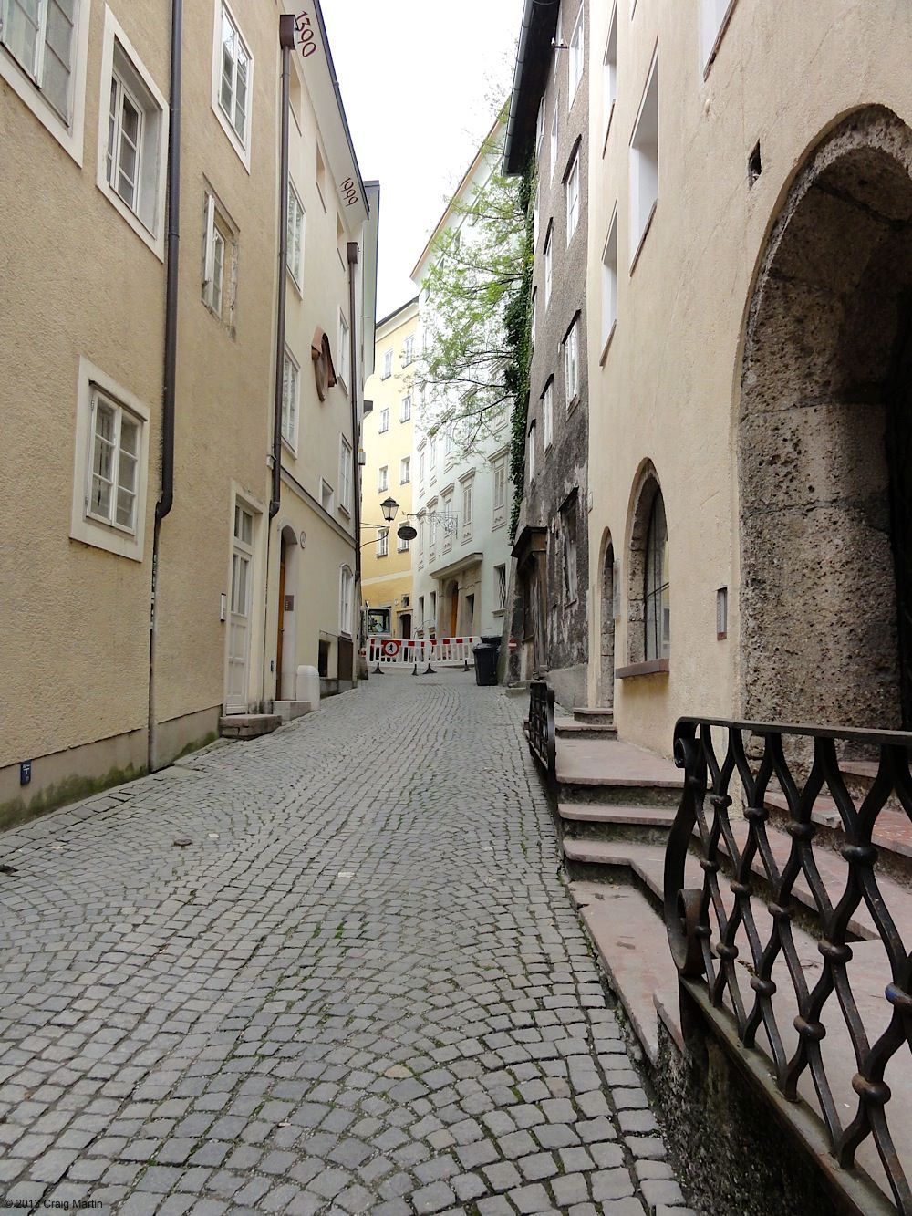 Steingasse - a medieval street running through Salzburg