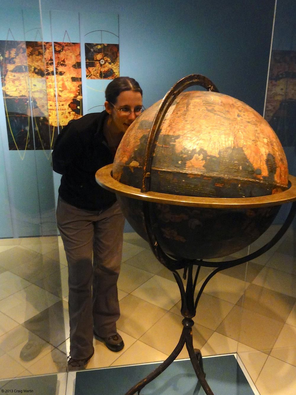 This globe is OLD.