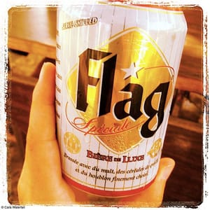Flag beer in the Ivory Coast