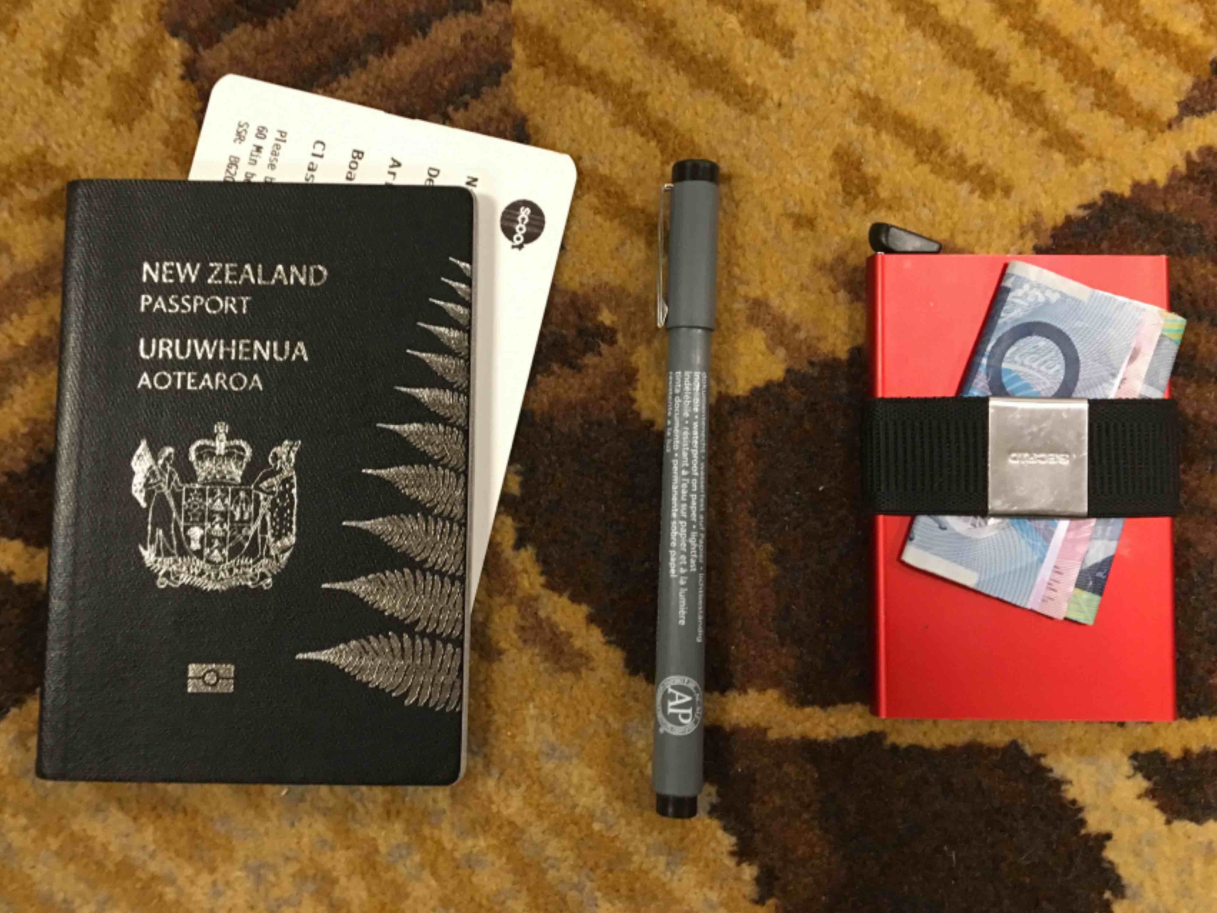 Passport pen and wallet