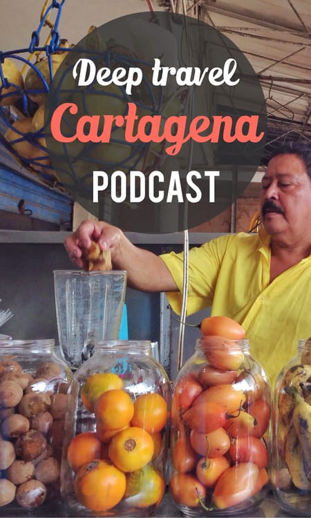 Deep travel Cartagena Pinterest pin