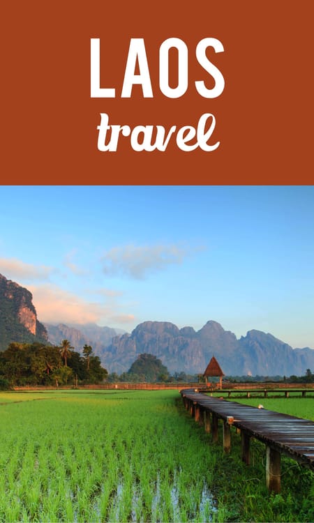 Laos travel Pinterest pin