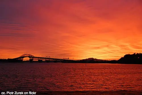 sunrise-auckland-harbour-bridge