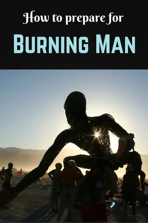 How to prepare for burning man Pinterest pin
