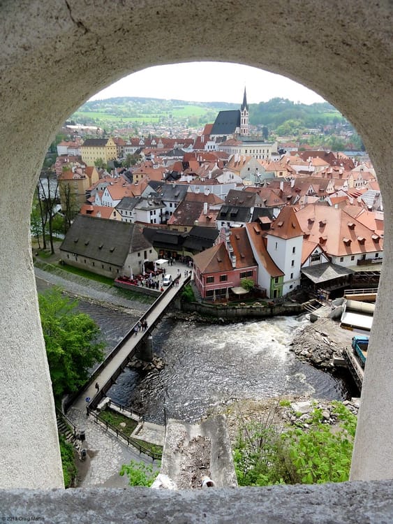 Cesky Krumlov is a beautiful place to visit.
