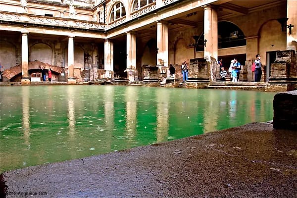 The Roman Baths are a major attraction.