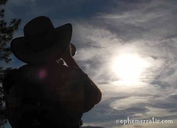 Watching the 2012 solar annular eclipse photo