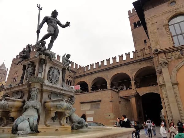 The Plaza of Neptune is a central spot in Bologna.