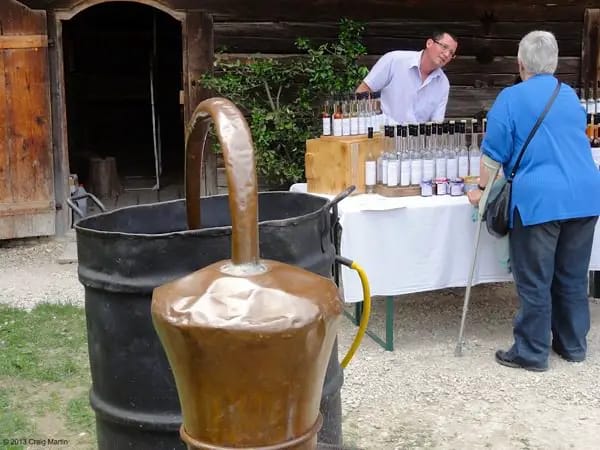 Spirits and distilled and sold at one farmhouse