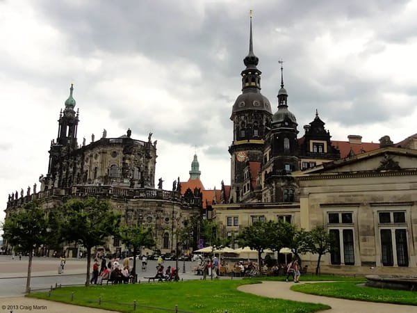 Some of Dresden's Old Town spires.