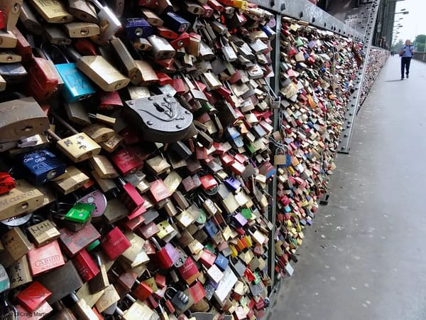saw plenty of love locks, 