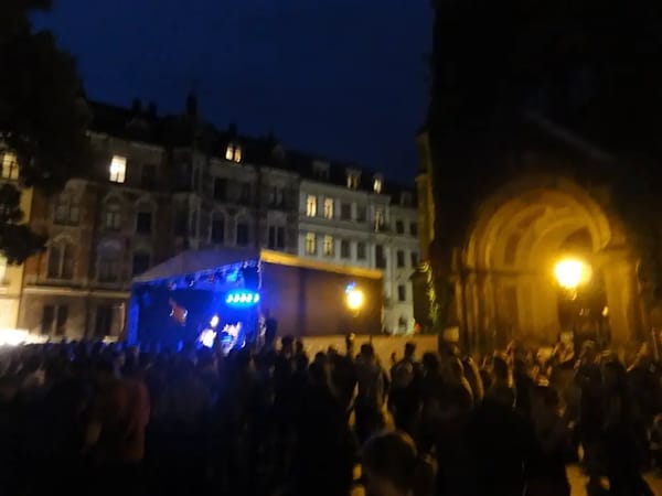 Our couchsurfing hosts took us to a 150,000-person street party celebrating the Colourful Republic. 