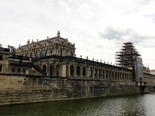 The Zwinger has a decorative moat.
