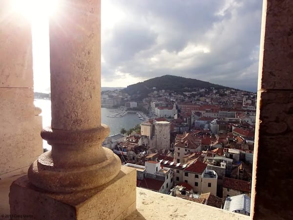 View of Split from the bell tower.