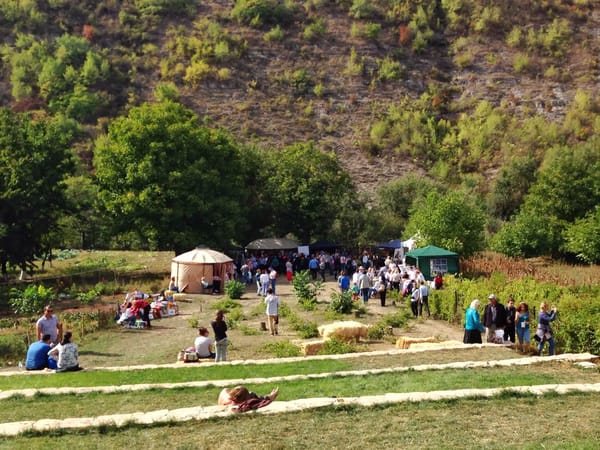 Mini wine festival in Moldova