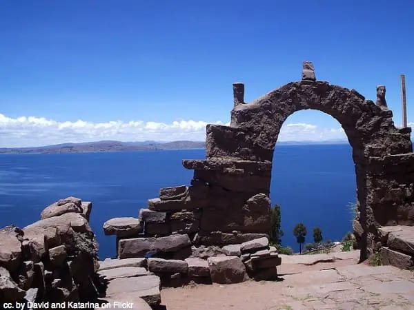 Arch on Taquile Island, Peru