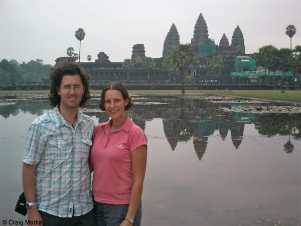 Craig and Linda at Angkor Wat, Cambodia
