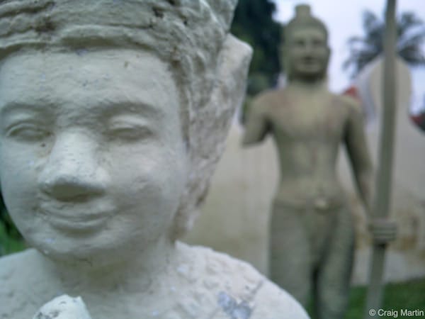 The statues of the Royal Palace, Phnom Penh