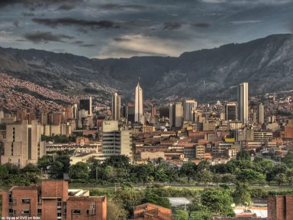 city of medellin skyline colombia