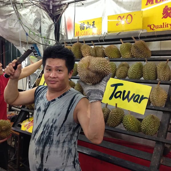 Our friendly durian-opener.