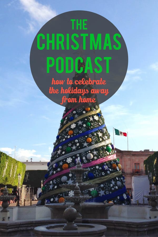 Christmas podcast pin