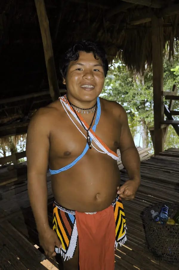 Emberá village chief of the Parara Puru of Panama
