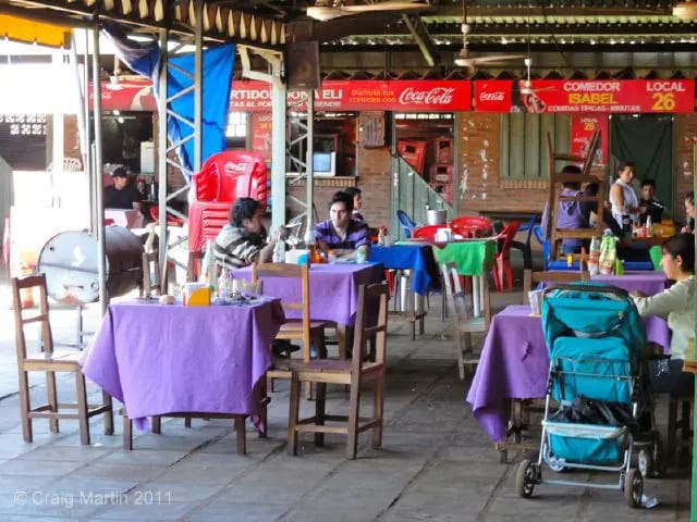 Lunch at a comedor in Encarnación, Paraguay