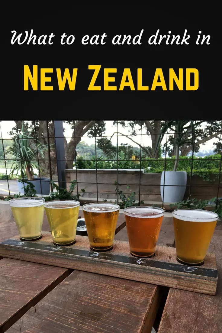 What to eat and drink in New Zealand Pinterest pin