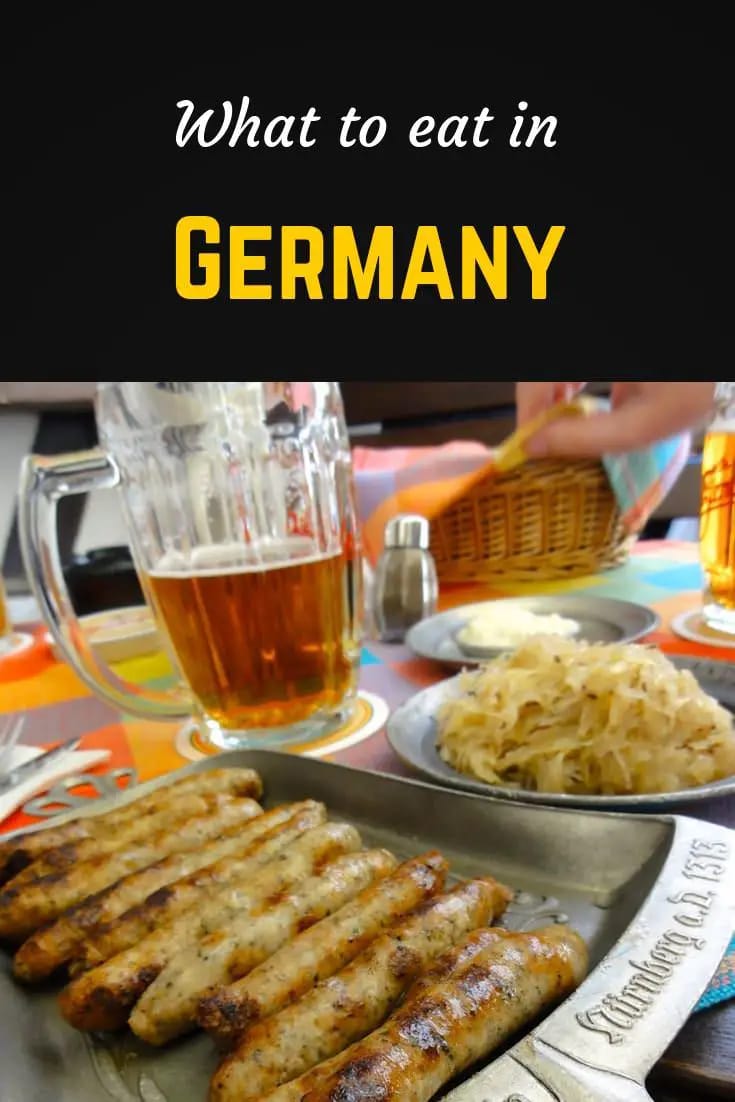 What to eat in Germany Pinterest pin
