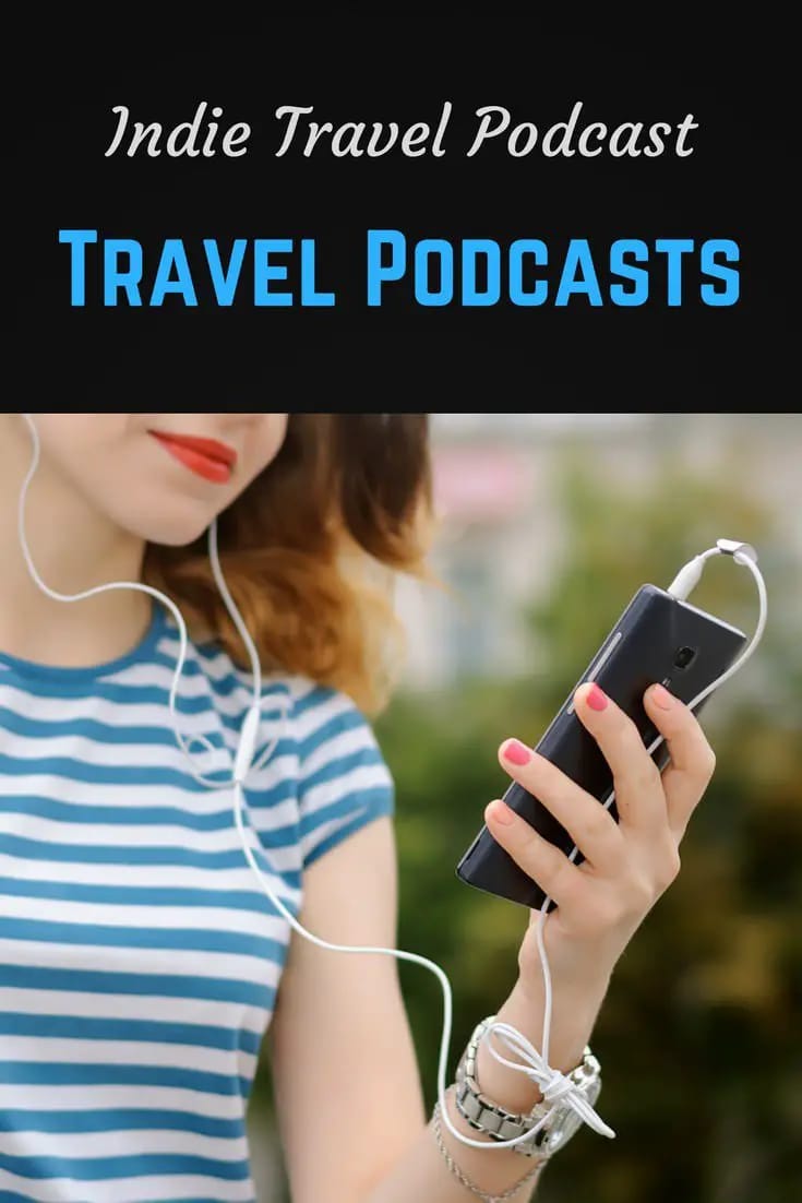 Travel Podcasts Pinterest pin