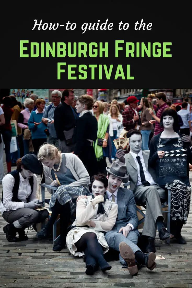 Edinburgh Fringe Festival Pinterest pin