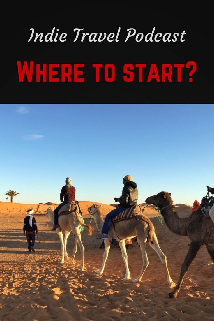 Start here Pinterest pin (with camels)
