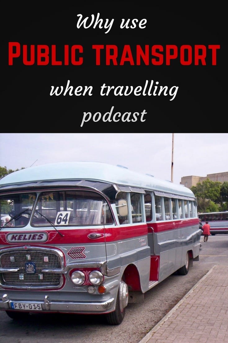 Public transport podcast pin