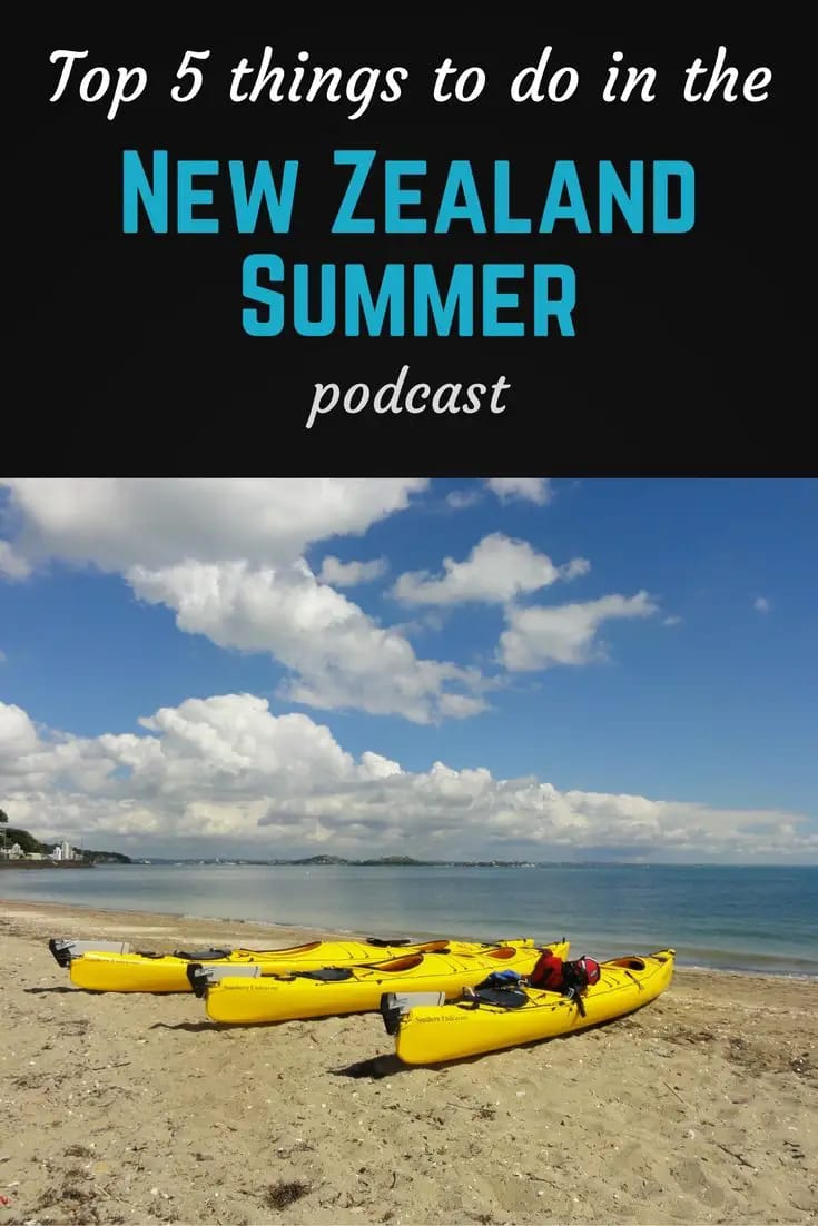 NZ summer podcast pin
