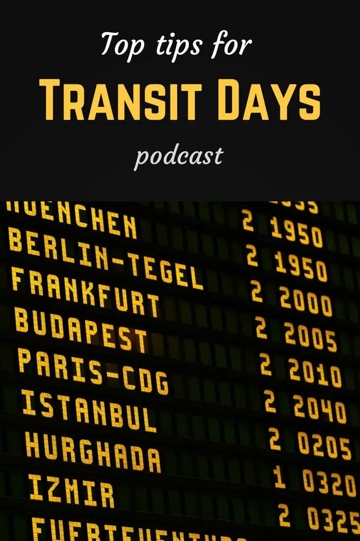 Top tips for transit days Pinterest pin
