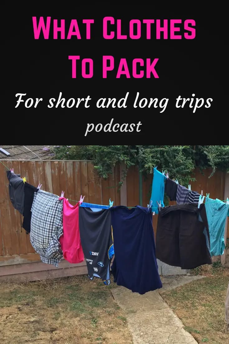 What clothes to pack Pinterest pin