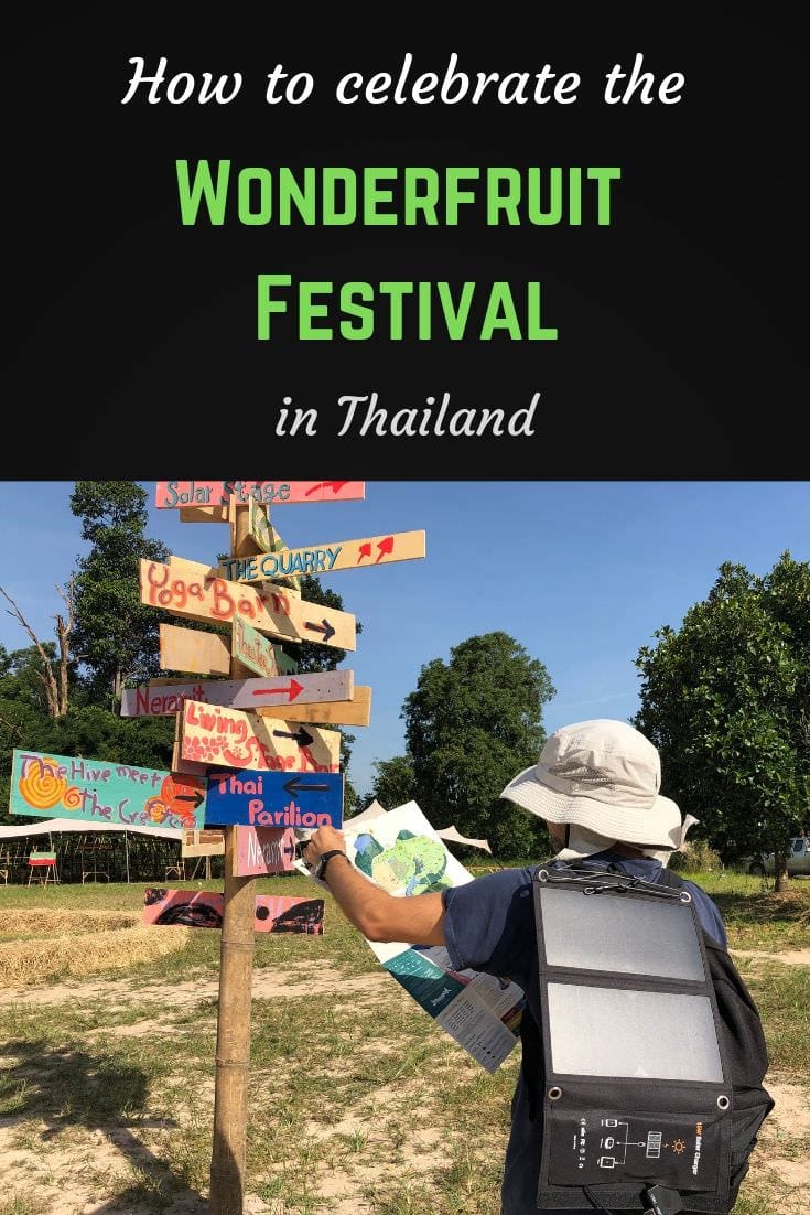 How to celebrate the Wonderfruit festival in Thailand Pinterest pin