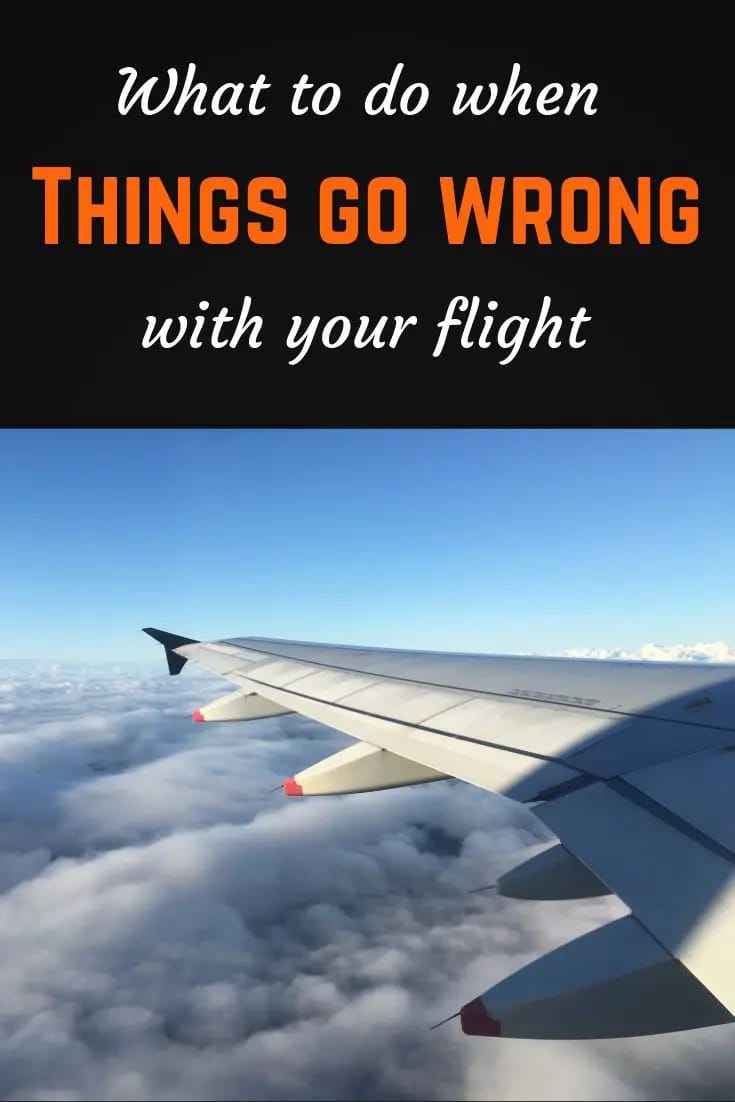 When things go wrong with your flight Pinterest pin