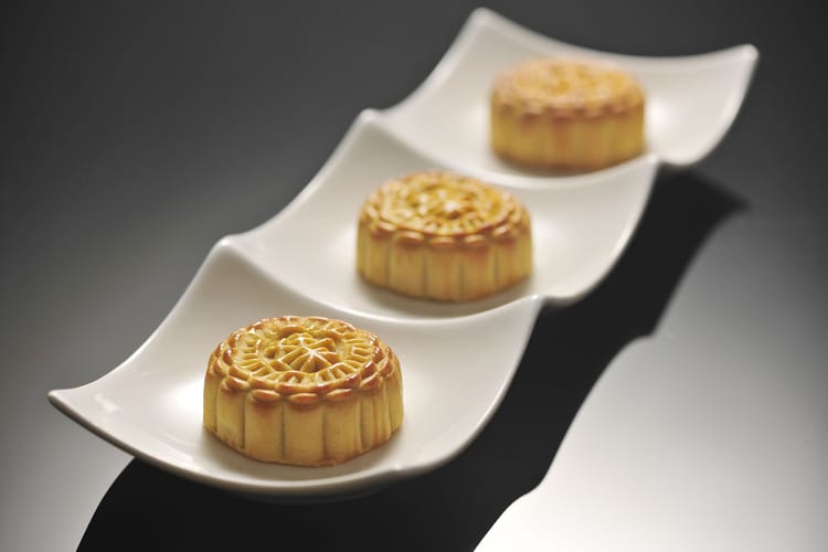 An important part of the mooncake festival is... eating mooncakes.