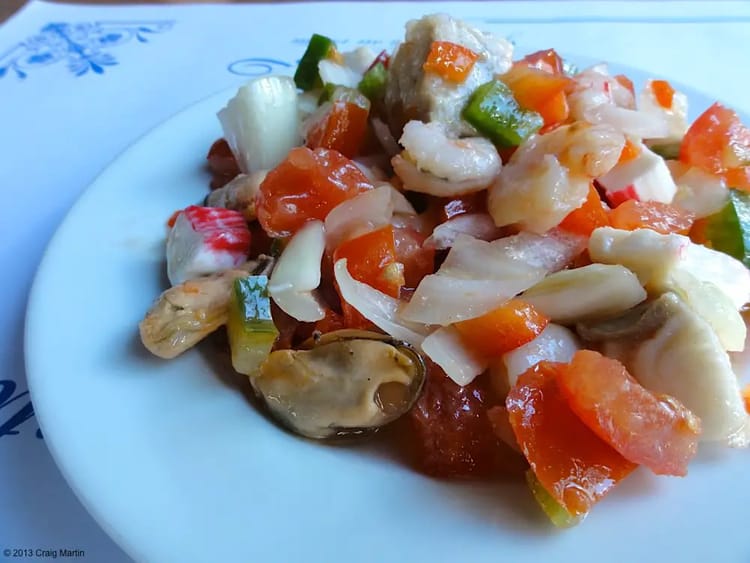 Salpicon fish dish Spain Jerez