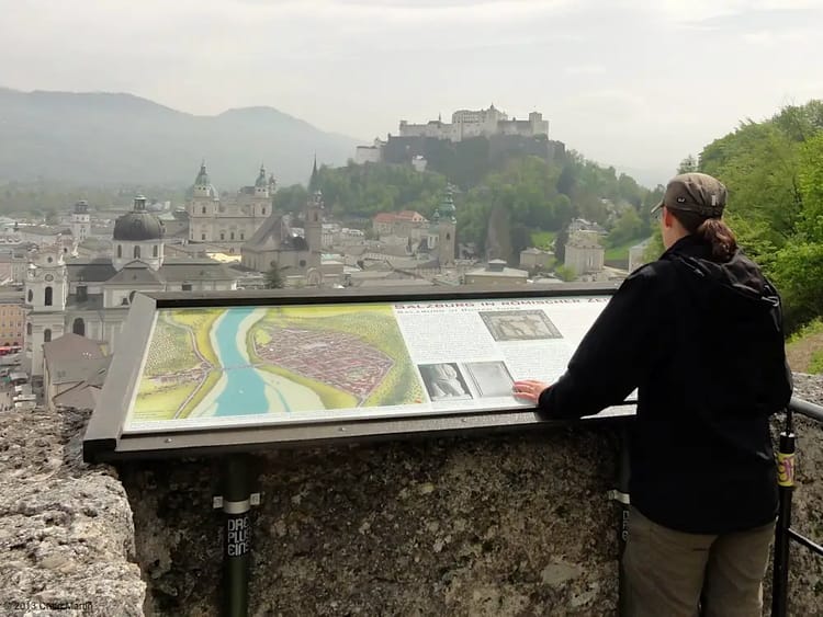 Looking over the city of Salzburg