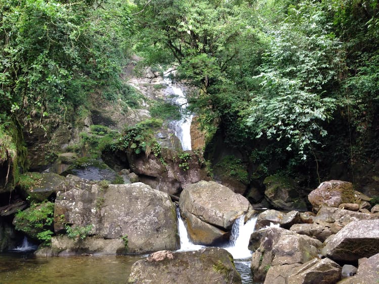 Bermejo waterfall in Panama.