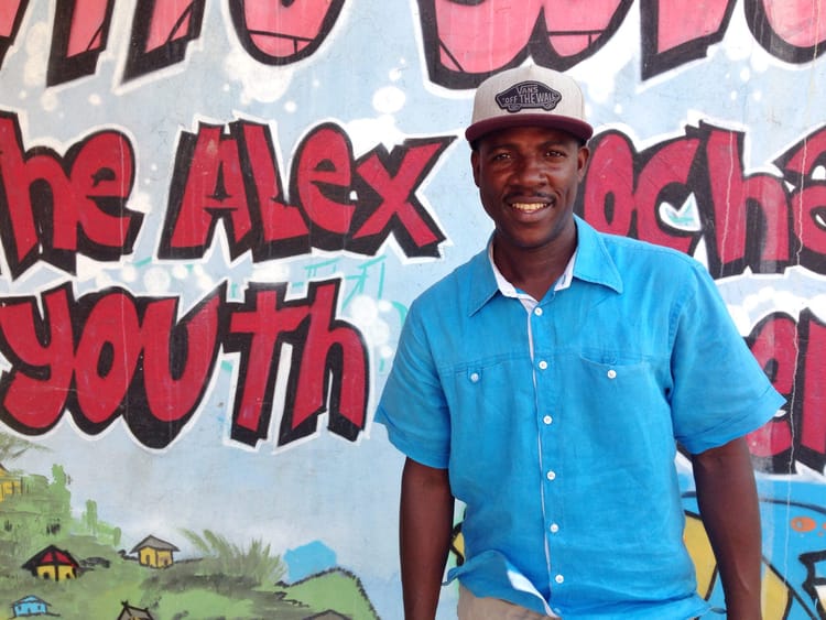 Alex at his youth centre in Cartagena, Colombia