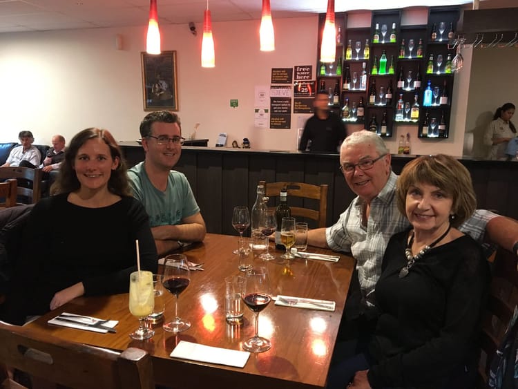 Quality time (and quality food) with family in Christchurch.
