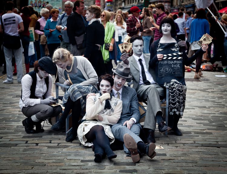 Check out the street performers at the Edinburgh Fringe festival.
