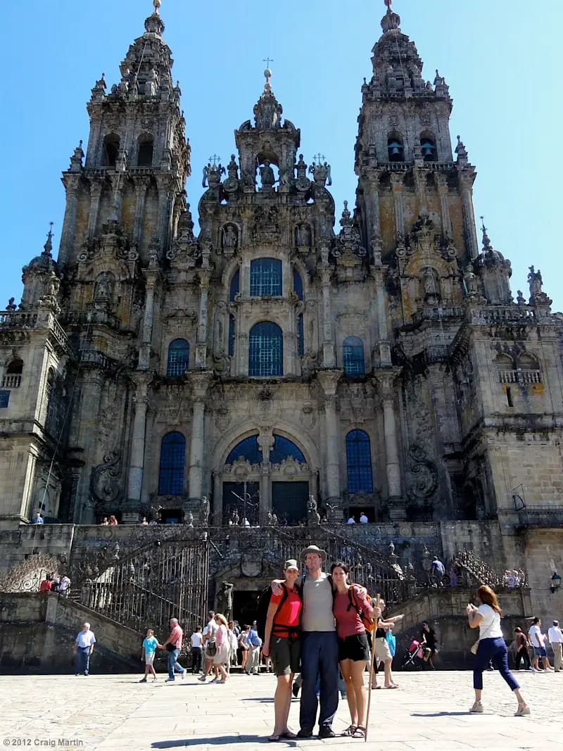 The goal: the cathedral of Santiago de Compostela.