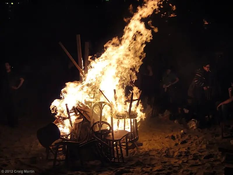 The San Juan celebration sees hundreds of bonfires along the beach of A Coruna.