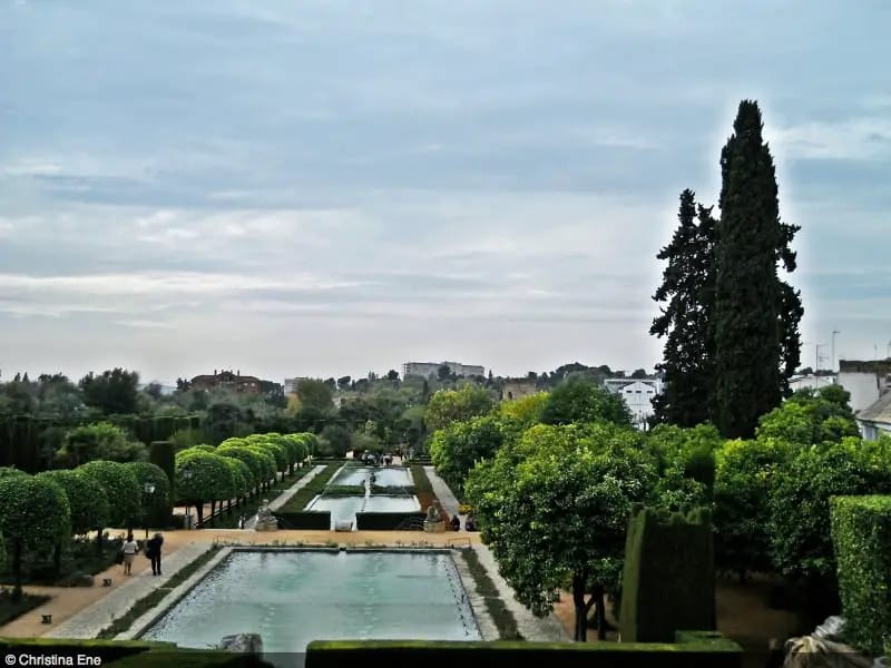 The Alcázar gardens.