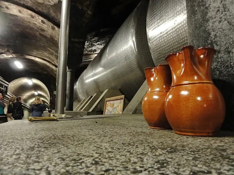 Inside the Vinag wine cellars, Maribor