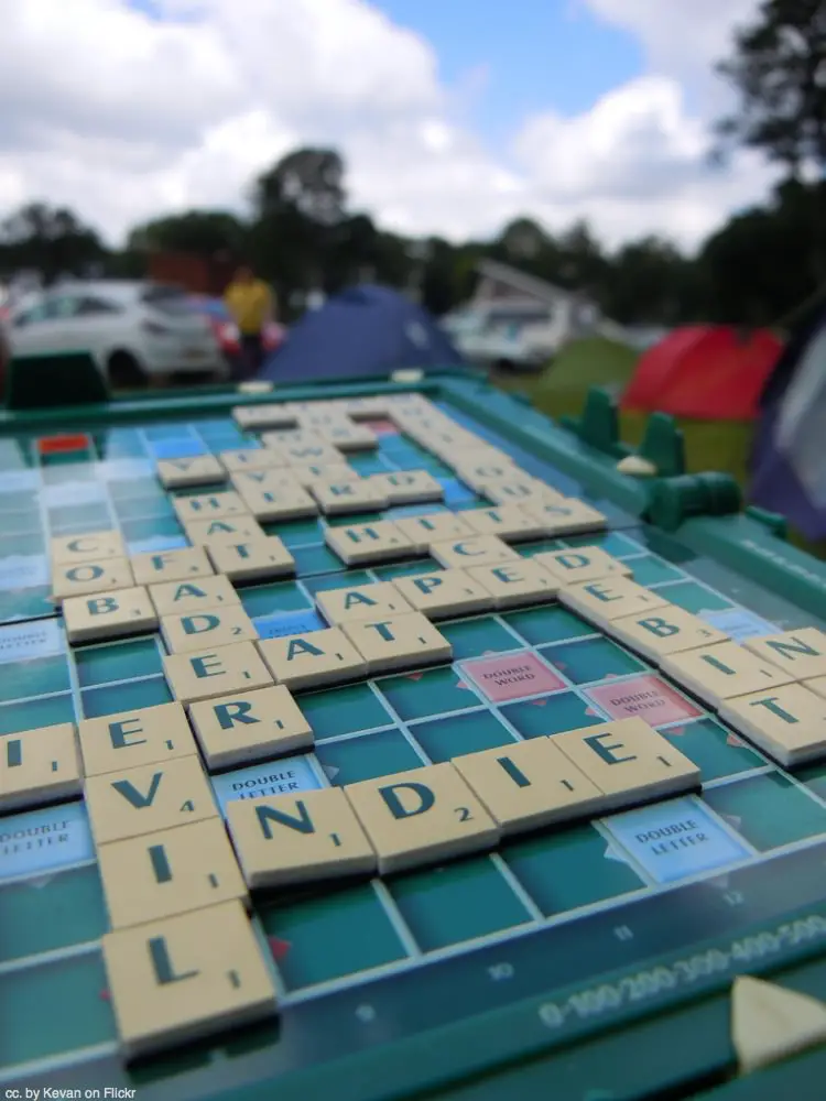 Scrabble's a good game if you and your opponent are well-matched.